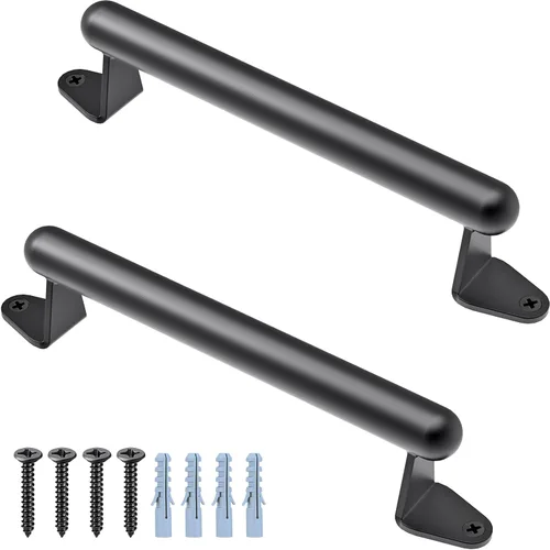 Vista 8 de SELEWARE - Manija de puerta de granero de 12 pulgadas, manija de metal resistente