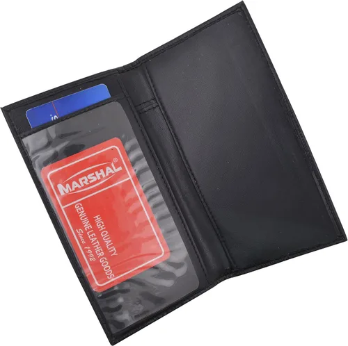 Vista 5 de Fundas básicas de piel sintética para chequera COLORES, Negro -, Classic