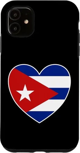 Vista 8 de iPhone 13 Pro Max I Heart Cuba - Divertida funda con bandera cubana