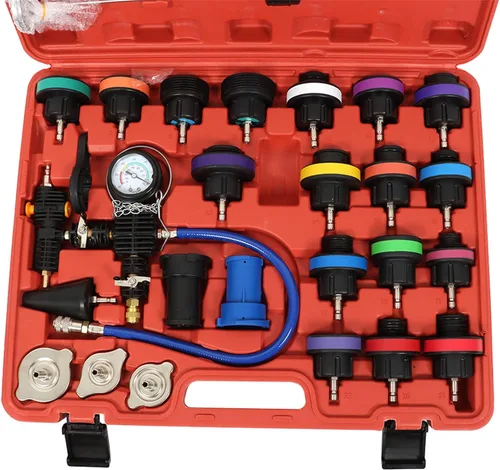 Vista 2 de labwork Kit de sistema de vacío de probador de presión de radiador de 28 piezas