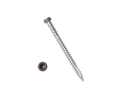 Vista 10 de Tornillos de acero inoxidable #10 x 2-1/2, tornillos autorroscantes para madera y tornillos para cubiertas compuestas con Torx T20 Star Drive, punta