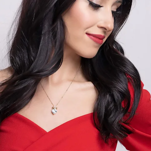 Vista 2 de Aphrodite's Gifts for Wife, To My Wife - Luxe Crown, Luxe Heart Necklaces for Women, Necklace for Wife From Husband, Anniversary Day Gifts for Wife