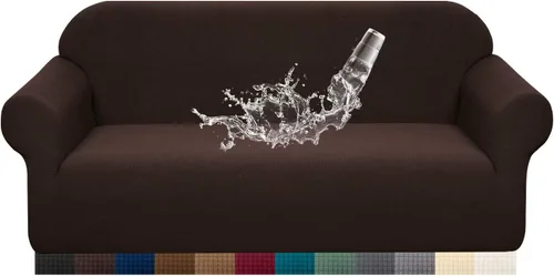 Vista 12 de Granbest Funda de Sofá Premium Repelente al Agua de Alta Elasticidad Funda Deslizable para Sofá de Tela Súper Suave (Beige, Grande)