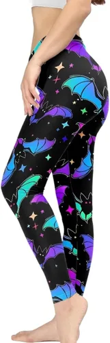 Vista 3 de Salabomia Pantalones de leggings para mujer, pantalones de yoga largos y ajustados de cintura alta, pantalones de entrenamiento suaves y elásticos