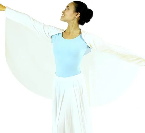 Vista 4 de Danzcue Ala de ángel de adoración para mujer Azul brillante