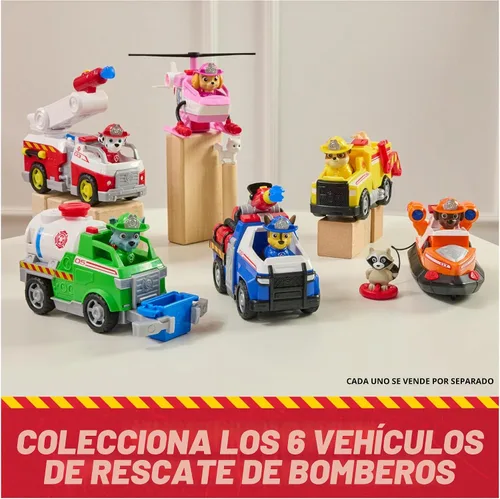 Vista 5 de AW Patrol Fire Rescue: Chase Rescue Fire Cruiser Vehicle with Action Figure