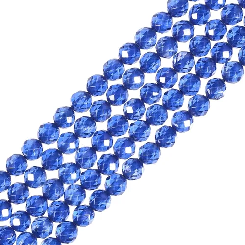 Vista 97 de Cuentas Redondas Facetadas de Ópalo Verde de 4 mm Sueltas de 16 Pulgadas para Hacer Joyas