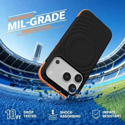 Vista 3 de GOODVISH Funda magnética para iPhone 18 Pro / iPhone 17 Pro, antideslizante