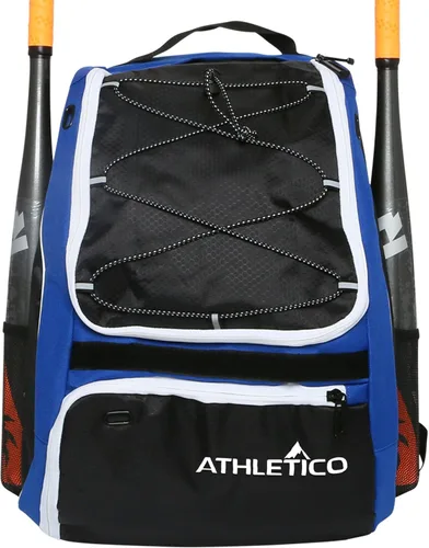 Vista 13 de Athletico - Mochila para bate de béisbol, mochila para equipamiento y accesorios de béisbol, T-Ball y sóftbol para jóvenes y adultos Para guardar