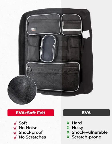 Vista 5 de KEMIMOTO Para Tour Pack Organizador de tapa con carcasa para motocicleta, bolsa de almacenamiento para motocicleta, forro de paquete turístico