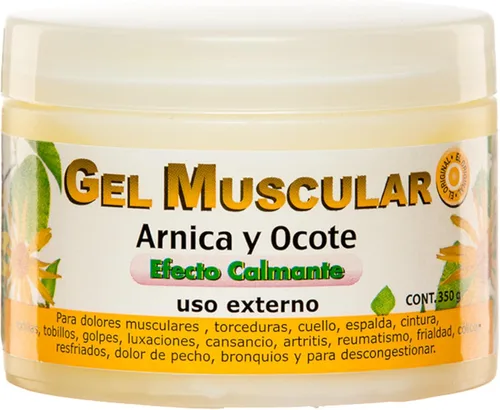 Vista 10 de Gel muscular con extractos de manzanilla y pino Ocote 350grs. (1 unidad)