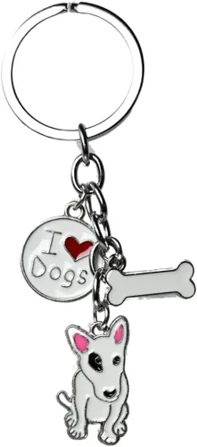 Vista 17 de Llavero para perro, lindo llavero de perro para mascotas, mini llavero de metal