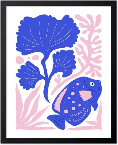 Vista 66 de Poster Master Fish Poster - Retro Aquatic Print - Marine Life Art - Groovy Fish Design - Abstract Artwork - Chic Boho Decor - Sea Design - Ocean or