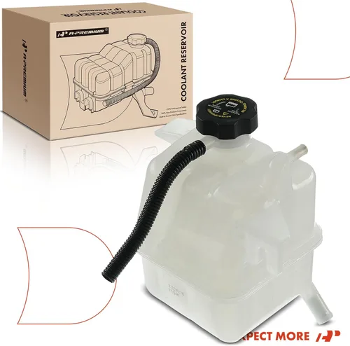 Vista 8 de A-Premium Tanque de depósito de recuperación de desbordamiento de refrigerante del motor [con tapa y tubería] Compatible con Chevrolet Captiva