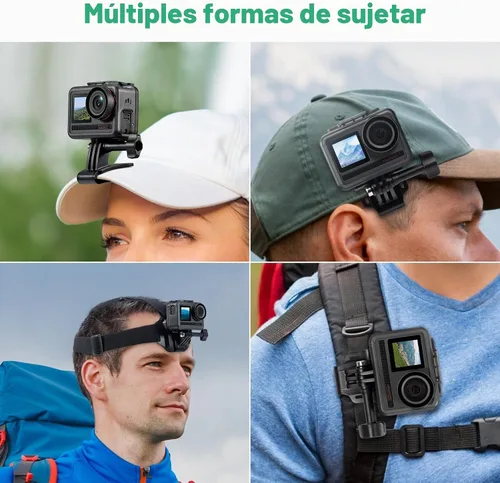 Vista 3 de AKASO Soporte de correa de cabeza ajustable de liberación rápida 2 en 1