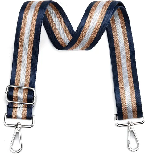 Vista 8 de LVYOUME Correa para bolso, accesorios plateados, correas anchas para bolsa, correa de hombro ajustable para bolsos