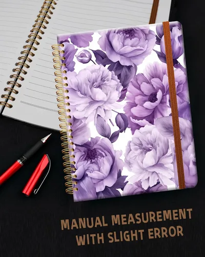 Vista 6 de Cuaderno de escritura en espiral a rayas, diario universitario forrado de tapa dura A5 para mujeres y niñas, encuadernación fuerte de doble alambre