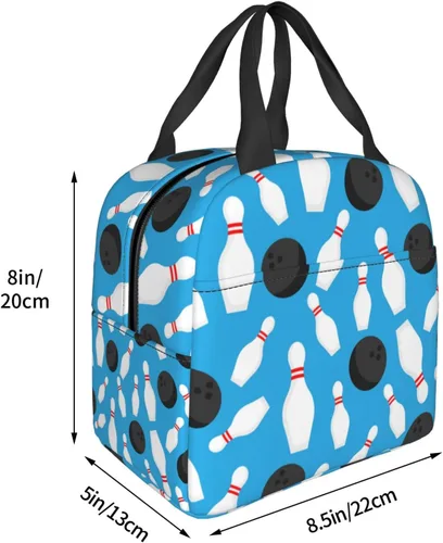 Vista 4 de VOOHDDY Bolsa de almuerzo con aislamiento de dibujos animados para hombres y mujeres, reutilizable, impermeable, portátil, hielera, térmica