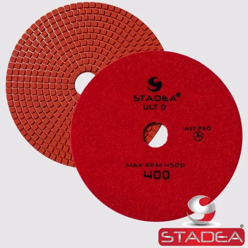 Vista 5 de PPW152X Almohadillas de pulido de granito 7 "Almohadilla de diamante 50 Grit para granito piedras de cuarzo pulido