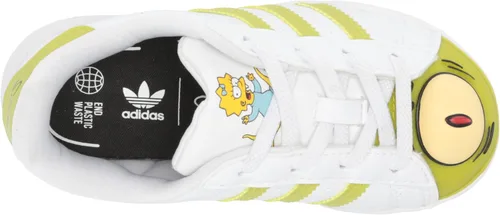 Vista 5 de adidas Originals Superstar - Zapatillas deportivas para niños, color blanco y negro