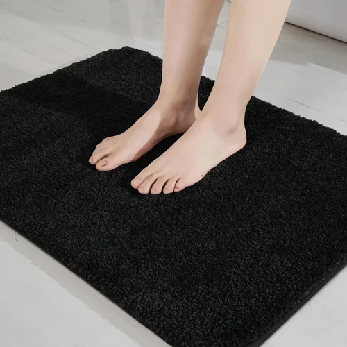 Vista 26 de COSY HOMEER Alfombras extra gruesas para el baño, tapetes de baño antideslizantes, tapete de felpa suave, peludo y 100% micro poliéster, tapete