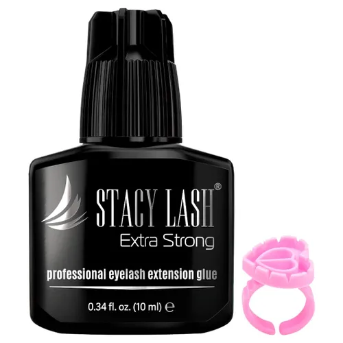 Vista 9 de STACY LASH Pegamento para extensiones de pestañas extra fuerte (0.17 onzas líquidas/0.2 fl oz), secado de 0.5 a 1 segundo/retención - 8