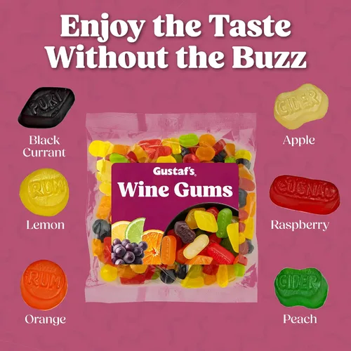 Vista 4 de Gustaf's Gomitas de vino, bolsa de 2.2 libras