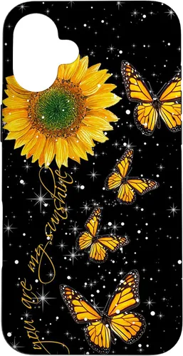 Vista 23 de You are My Sunshine Vintage Sunflower and Monarch Butterfly Case for iPhone 17