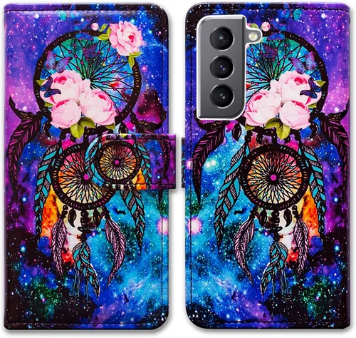 Vista 14 de Bcov Funda para Galaxy S22 Plus, funda de piel con tapa y soporte para tarjeta y soporte para Samsung Galaxy S22 Plus 5G / S22+ Patrón de pájaro