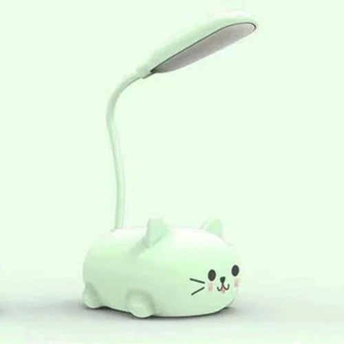 Vista 8 de Lámpara LED para Niños, Mini Lámpara de Gato para Mesa, Luz Nocturna LED Portátil, Linda Lámpara de Escritorio, Luz de Lectura Recargable por USB