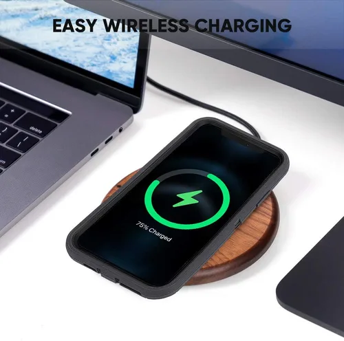 Vista 7 de MAXCURY Funda para iPhone 12, iPhone 12 Pro, fuerte 3 en 1 de protección de cuerpo completo, funda de goma de silicona resistente a prueba de golpes