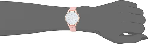 Vista 3 de Citizen Eco-Drive Chandler Reloj cronógrafo para mujer acero inoxidable con correa de piel casual Blush Modelo FB1443-08A