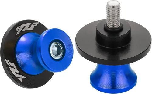 Vista 6 de 2 piezas de carretes de brazo oscilante para motocicleta para Yamaha YZF R1 R3 R6 R6S R25 R15 R125 600R de aluminio (negro)