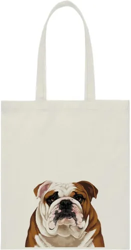 Vista 31 de WIRESTER Bolsa de lona para mujeres y niñas, bolsa de playa, comestibles y viajes, lindo perro