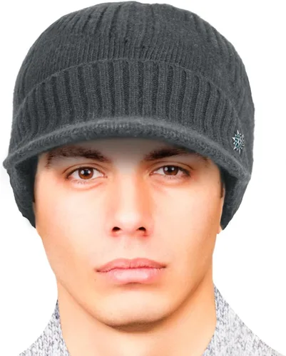 Vista 27 de Dahlia Gorro para hombre con visera - lana, sombrero de invierno con borde, forro polar