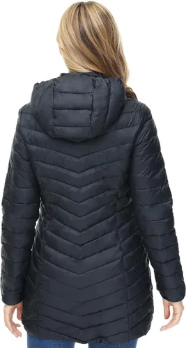 Vista 3 de ANOTHER CHOICE Women's Hooded Lightweight Packable Puffer Jacket Negro