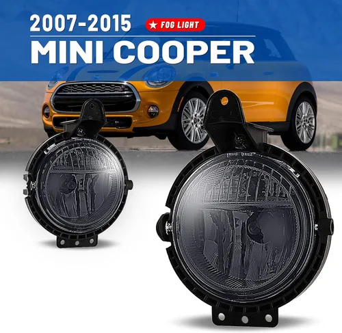 Vista 2 de Faros antiniebla compatibles con Mini Cooper 2007-2015 Conductor Pasajero Lámparas de Repuesto Asamblea Humo