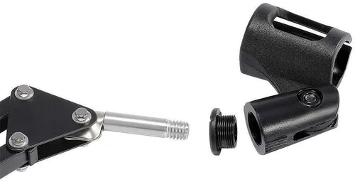 Vista 4 de Dragonpad Usa Brazo de micrófono, brazo de micrófono mejorado, soporte de suspensión con clip adaptador de tornillo de 3/8 a 5/8 pulgadas para bola