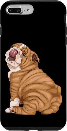 Vista 12 de Funny Puppy Art Illustration English Bulldog Owner Case para iPhone 17