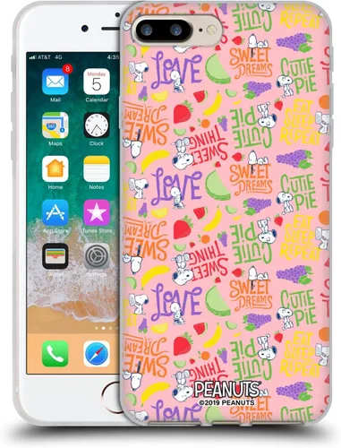 Vista 107 de Head Case Designs Funda de gel suave con licencia oficial de Peanuts Charlie y Snoopy Naturally Sweet compatible con Apple iPhone 7 Plus/iPhone 8