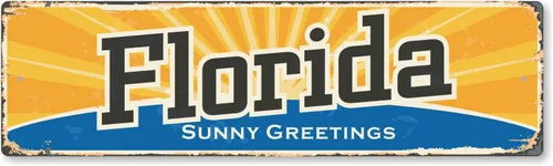 Vista 17 de SmartSign Letrero de Metal Vintage del Estado de Alabama de 4 x 14 pulgadas "Welcome To Heart Of Dixie", Aluminio Antioxidante de 40 mil