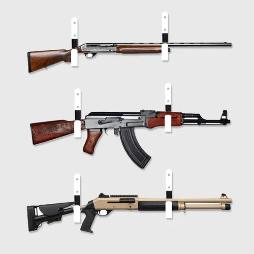 Vista 3 de HEKAGURA Wall Mount Gun Rack Storage System for Rifles, Shotguns, Archery Bows - Heavy Duty Steel with Soft Padding