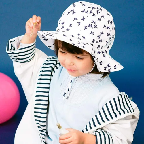 Vista 5 de Ami&Li tots Unisex Child Adjustable Wide Brim Sun Protection Hat UPF 50 Sunhat for Baby Girl Boy Infant Kids Toddler