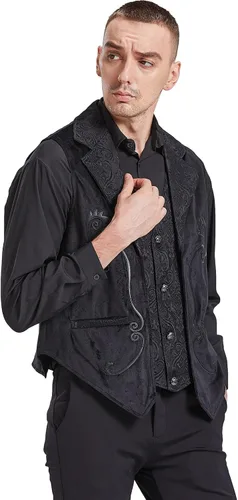 Vista 2 de PHOACE Chaleco gótico steampunk de Aristócrata para hombre