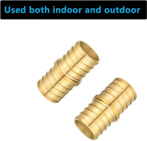 Vista 4 de PEX Fittings - Conector de acoplamiento recto de 1 pulgada, PEX F1807 de 1 pulgada a 1 pulgada PEX F1807 de latón