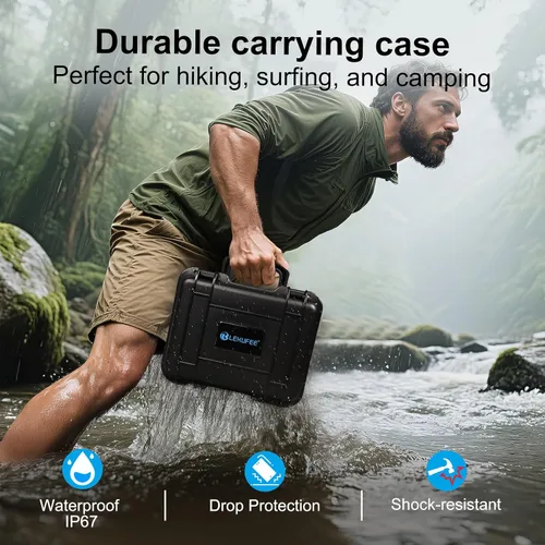 Vista 7 de Lekufee Funda rígida impermeable compatible con GoPro Hero 13/12/11/10/9/8/Media Mod/Gopro Volta/Creator Edition/cámara de acción y accesorios