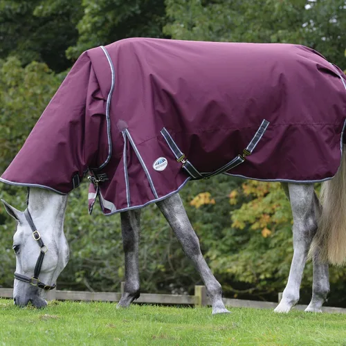 Vista 3 de WeatherBeeta ComFiTec Plus Dynamic II Cuello Detach-A-Neck mediano, granate/gris/blanco, 51 pulgadas