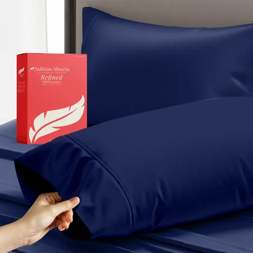 Vista 16 de Juego de sábanas 100% algodón egipcio para cama individual, sábanas de lujo de la serie 600 refinadas para cama de tamaño individual