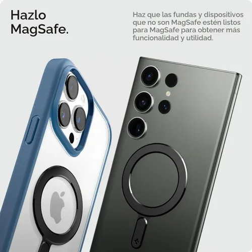 Vista 3 de Spigen para placa de anillo MagSafe para funda de teléfono, adaptador de carga inalámbrica
