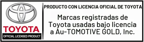 Vista 5 de Au-TOMOTIVE GOLD, INC. Logotipo negro con licencia oficial en la placa de matrícula para Toyota (negro)